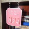 Hanging Bookshelf Counter Bookish Decor Yearly Reading Goals Tracker Sign Bookshelf Decoration