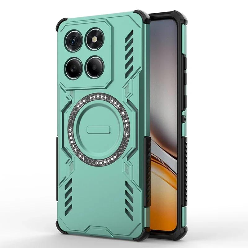Чехол для Motorola Moto Edge 60 50 Fusion Magsafe Чехол для Для Moto Edge 50 Pro 40 Neo Магнитная Беспроводная Зарядка Ударопрочный Чехол