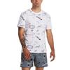 Under Armour RUN LAA T Shirts Men's White Crew Neck Moderate Straight Fit Unisex 1379301-100
