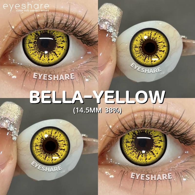 Eyeshare 2 шт. контактные линзы Spirit Yellow Eye цветные контактные линзы вампира для Хэллоуина ежегодные контактные линзы для косплея