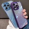 Блестящий алмазный защитный прозрачный чехол для камеры iPhone 15 14 12 11 13 Pro Max Plus, ударопрочный жесткий акриловый чехол