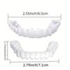 Dentures Full Set Natural Perfect Fit Teeth Whitening Snap On Silicone Denture Instant Smile Veneers Teeth Dentadura Beauty Tool