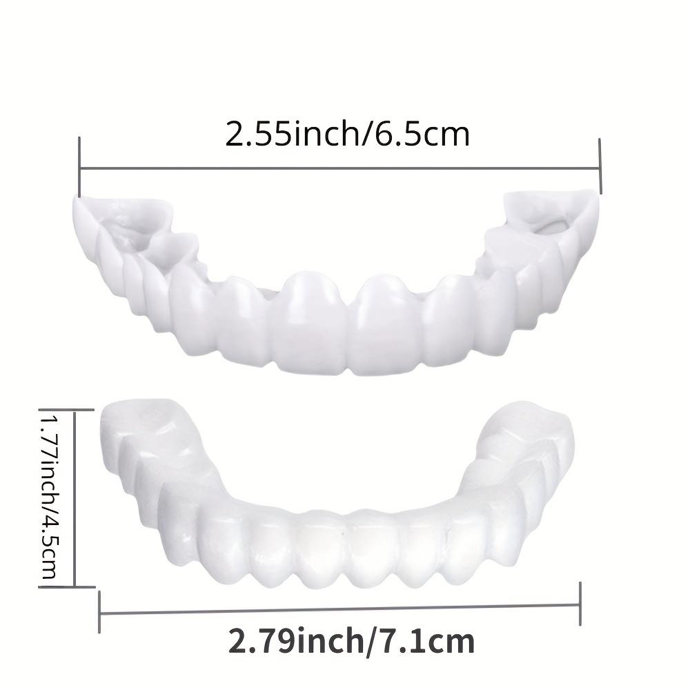 Полный комплект зубных протезов Natural Perfect Fit Teeth Whitening Snap-on Silicone Denture Instant Smile Veneers Teeth Dentadura Beauty Tool