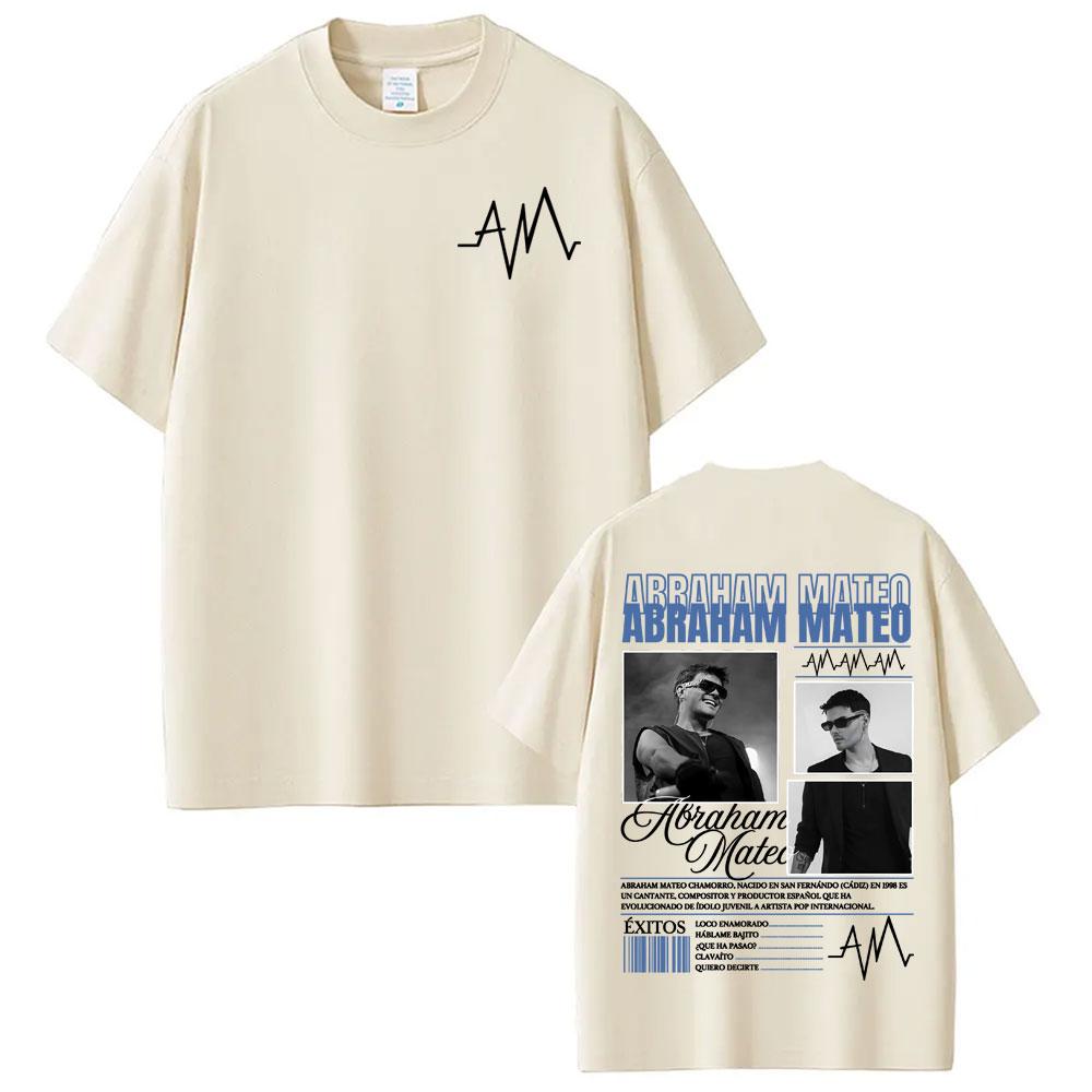 Rapper Abraham Mateo Insomnio 2026 Tour T Shirt Men Harajuku Vintage Hip Hop T-shirts Cotton Comfort Short Sleeve T-shirts