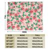 Pink Strawberry Print Flannel Blankets  Warm Soft Bedding Throws for Outdoor Picnic Novelty Bedspread Sofa Bed Cover