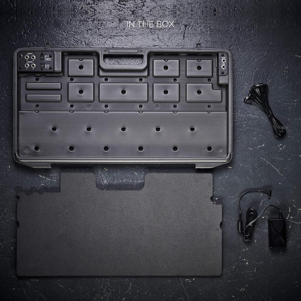 Кейс для педальных эффектов BOSS с коммутационной панелью Легкий и прочный дизайн для живых выступлений и студийной работы Включает держатели для организации проводов BCB-90X Борд,