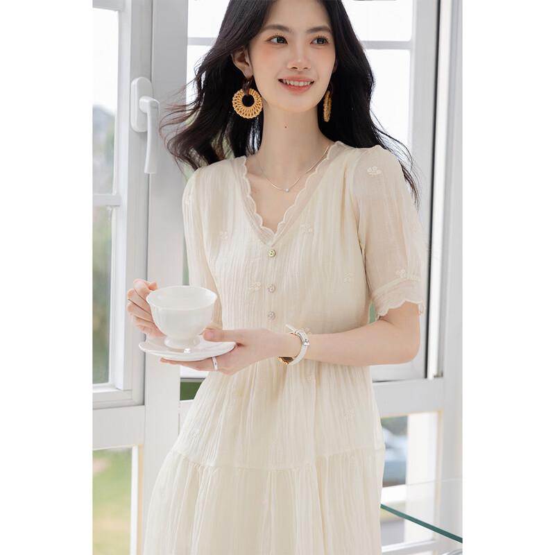 Mokana Urban Casual Short Sleeve Mid-length Dress