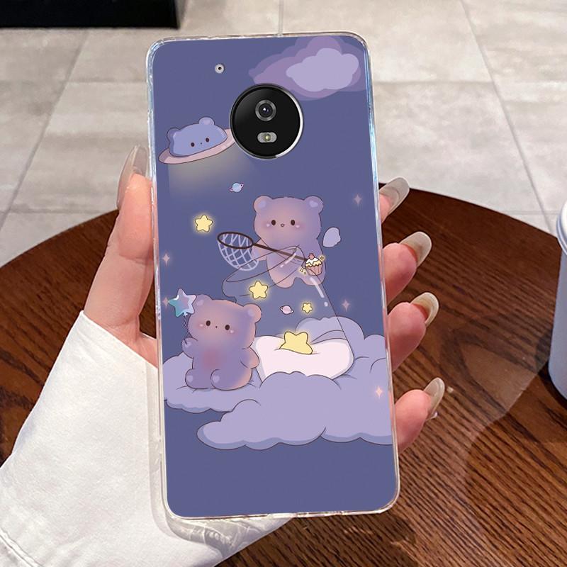 Case For Motorola Moto G5/Moto G5 Plus/Moto X 2017/Moto G5S/Moto G5S Plus Clear Silicone Soft TPU Cover Cute Cat Protective Case