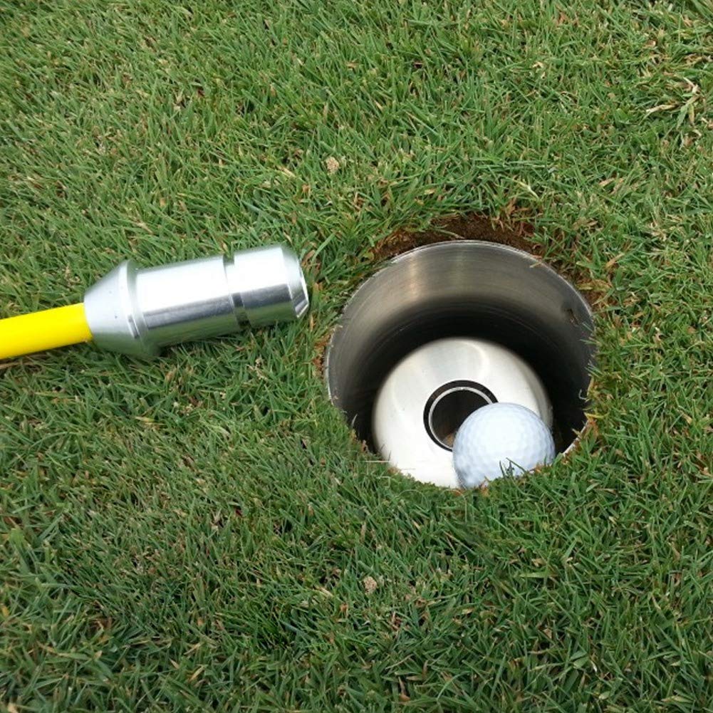 VGEBY1 Golf Green Hole нержавеющая сталь ржавчина может быть использована для практики гольфа подарочный кубок, кубок, сталь, прочный, устойчивый, для использования на открытом воздухе/в помещении/на заднем дворе, оборудование, аксессуары,