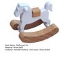 Doll House Accessories Rocking Wooden Trojan Horse Smooth Surface Anti-crack Good Detail Photo Prop Dollhouse Miniature Dollhouse Toy