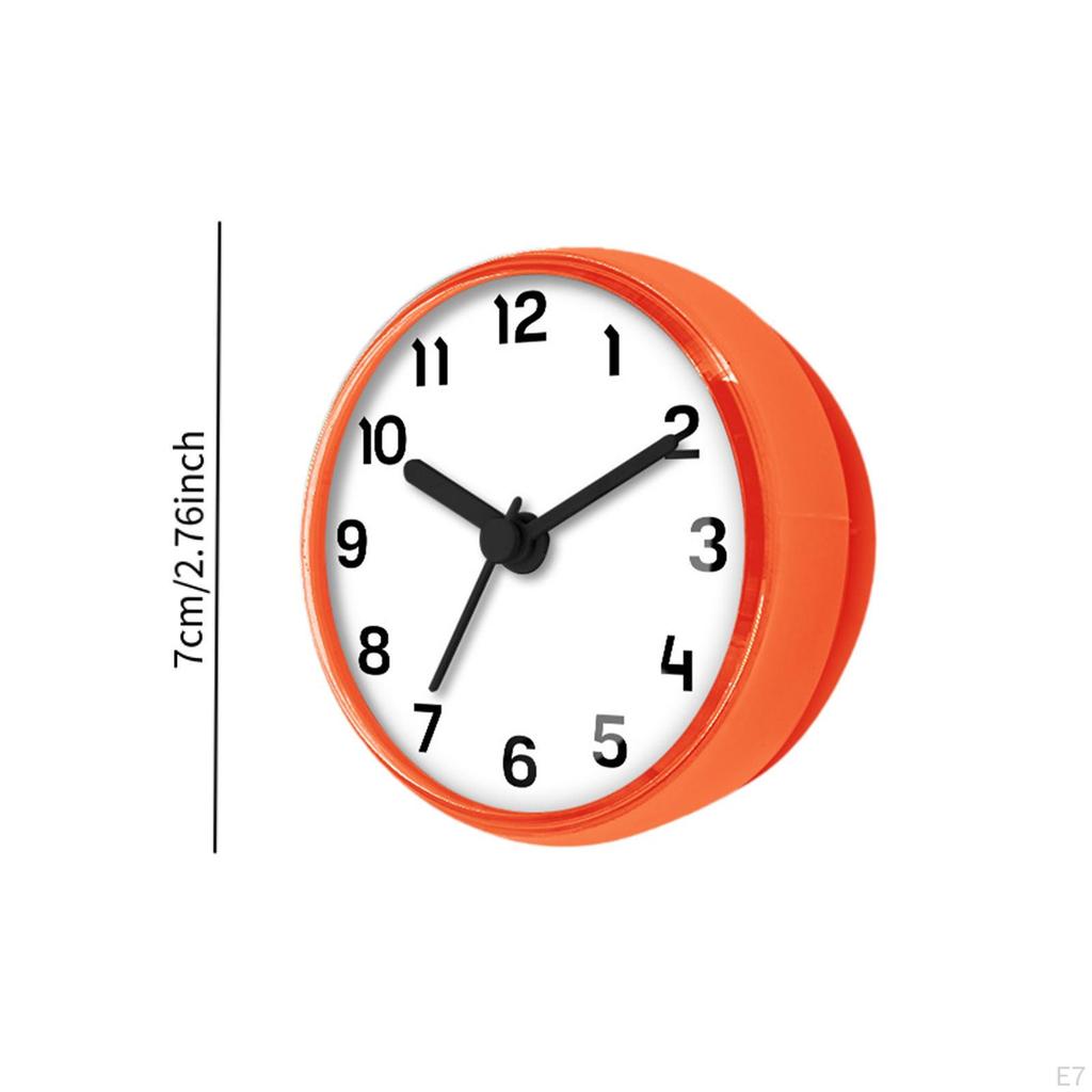 Compact And Waterproof Digital Wall Clock with Easy-to-attach Suction Cup Silent Battery, Made