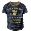 Casual O Neck Short Sleeve Tops Men 3D Letters Printed T Shirt Vintage Male Summer Outfit Tee Sportwear T Shirts