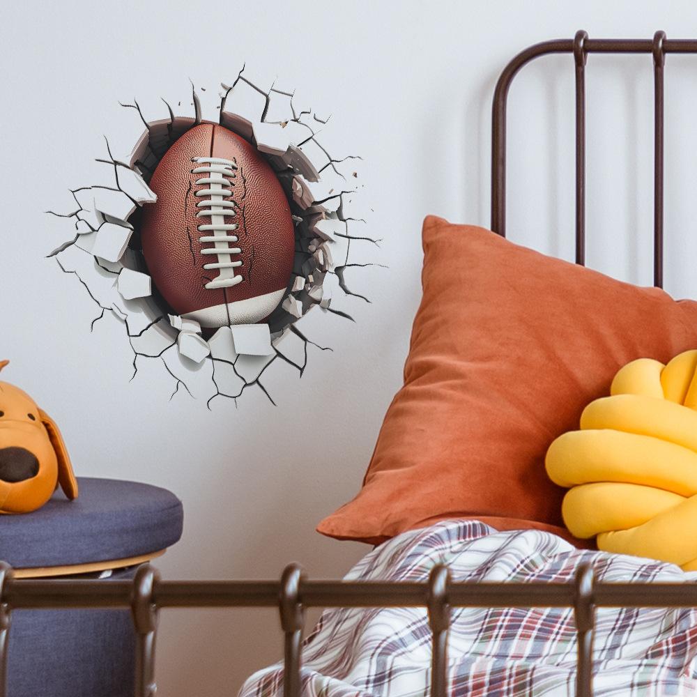 Сломанная стена регби спальня гостиная дома настенный фон украшение украшения настенные наклейки