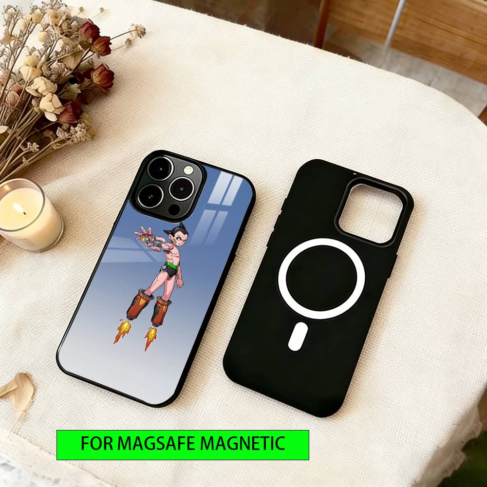 Astro Boy Phone Case Magnetic with Magsafe Wireless Charging For iPhone17,16,15,14,13,12,11 Plus,Pro
