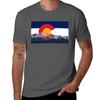 Pikes Peak Colorado Flag Tshirt Unisex T Shirts For Unisex Unisex T Shirts For Unisex Casual Tshirt