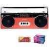Aiwa Radio Cassette Player Audio RCP2 Red Set of 4 AA Batteries and 5 Cassette Tapes -G GAA4-RCP0002 (RD)
