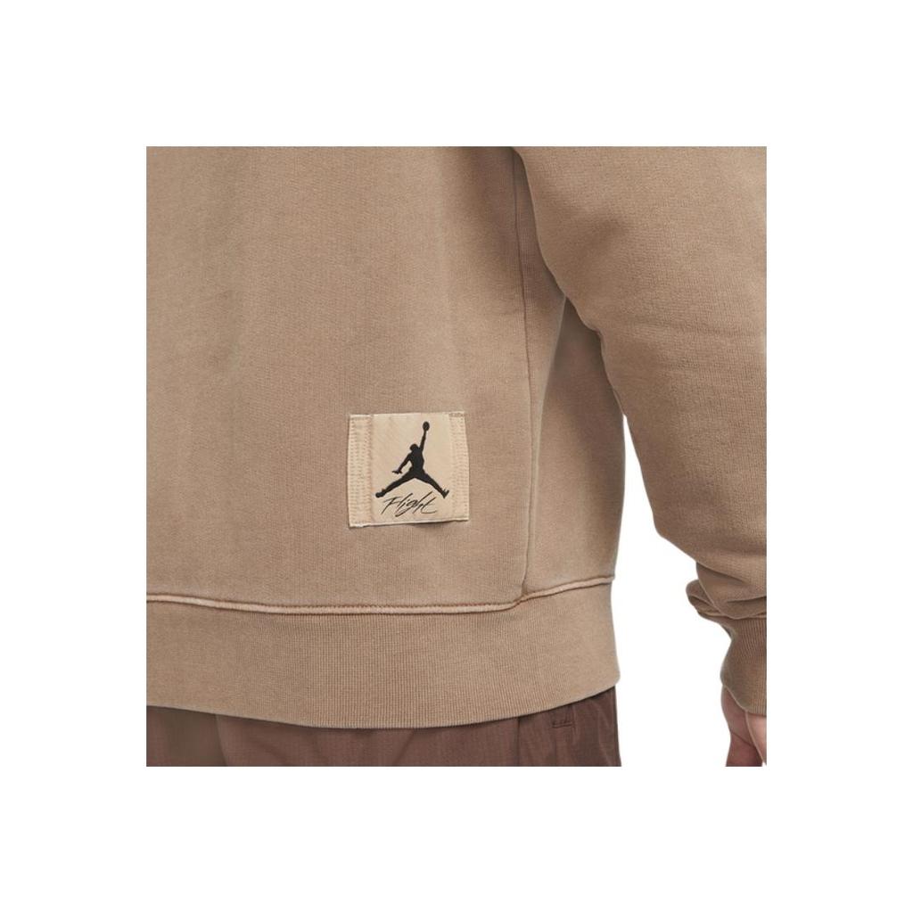 Jordan Embroidered Logo Sport Knit Pullover Crewneck Sweatshirt Men Tops Camel DO2308-256