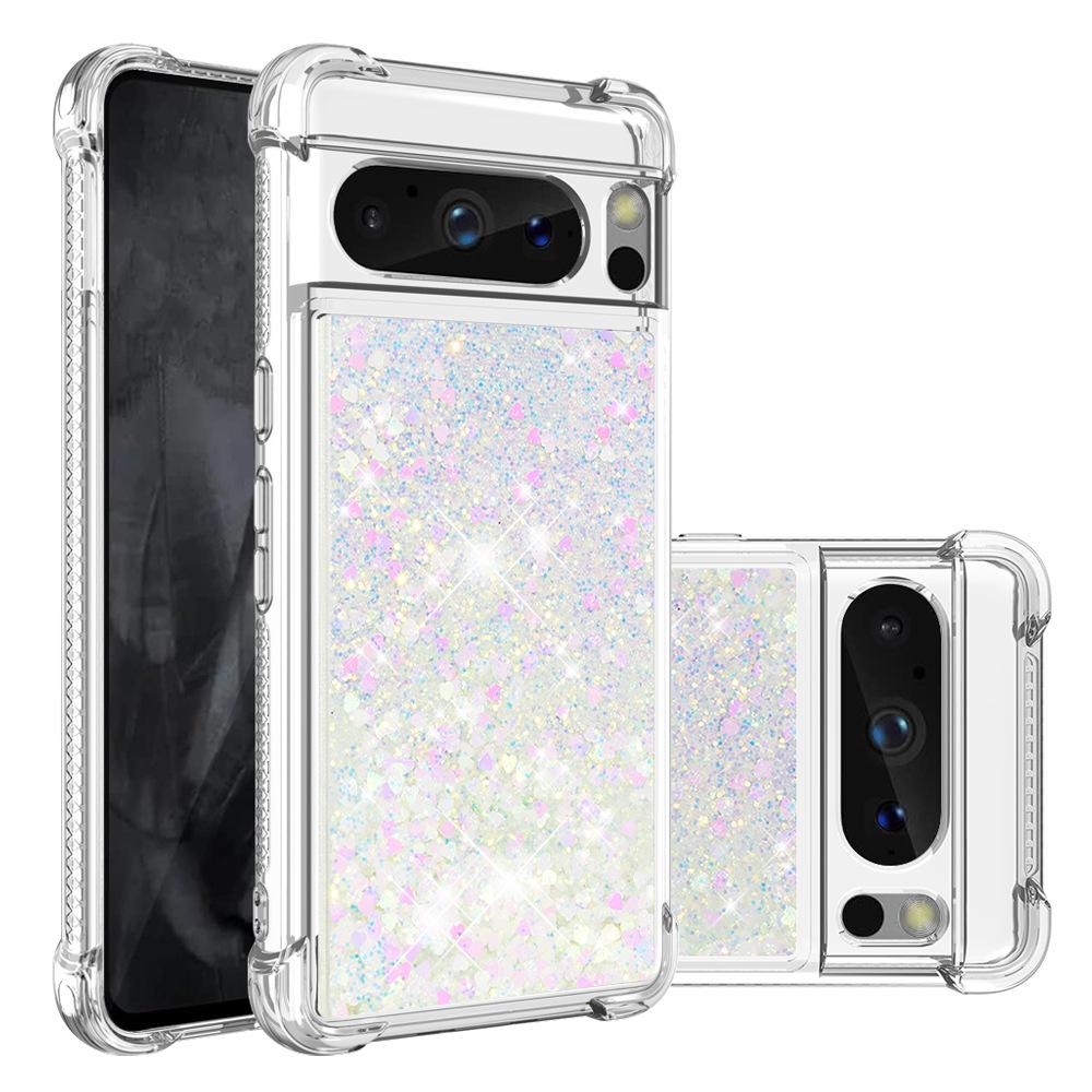 Подходит для чехла на мобильный телефон Google 8Pro, чехол Xiaomi 13Lite с блестками и звездами, противоударный чехол с плавающим песком, Redmi Note12S
