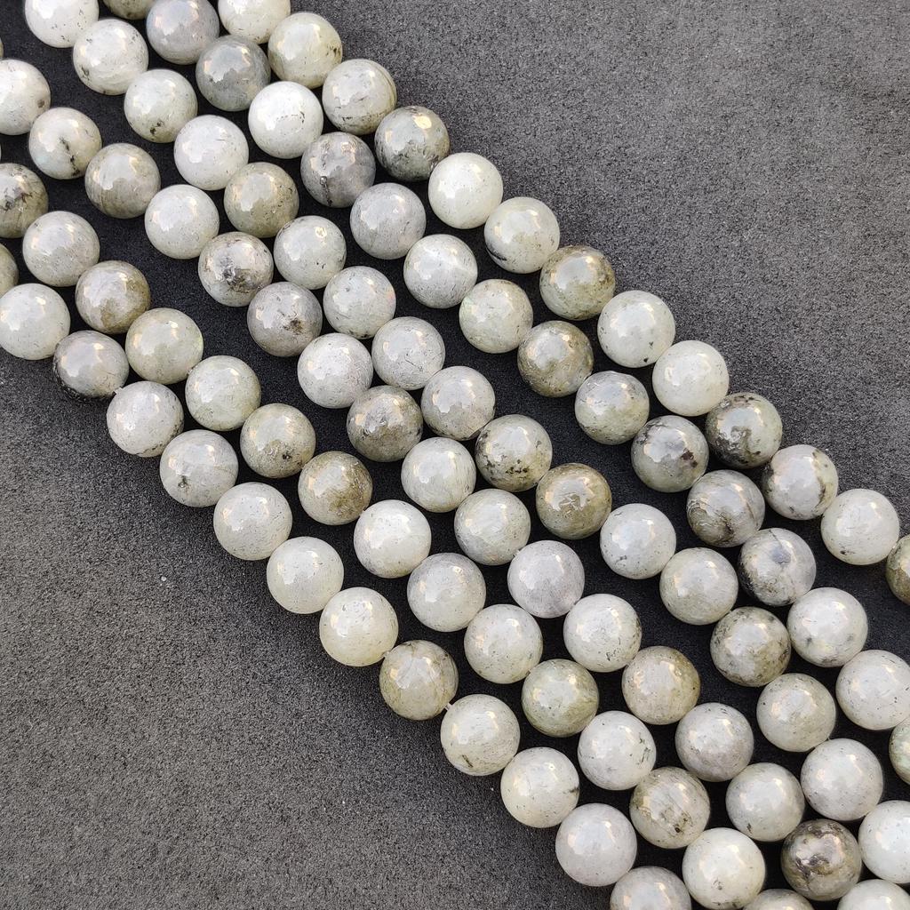 Natural Labradorite Round Beads, Healing Gemstone Loose Beads, Jewelry Making for Bracelet Necklace, 6mm 8mm 10mm, 14-15 Inch Strand.