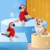 Пищащая игрушка-попугай для собаки Прочная плюшевая жевательная игрушка с хлопковыми веревочными ножками для маленьких и средних собак, щенков Интерактивная игра