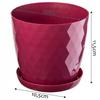 KADAX Пластиковый горшок с подставкой Кашпо для цветов 12см Розовый
