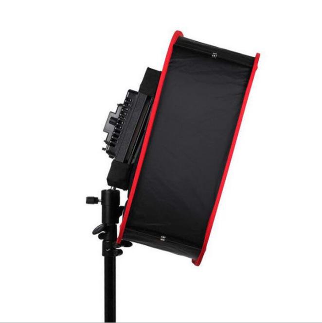 Светодиодный софтбокс с красным/черным сотовым краем для портретной фотографии