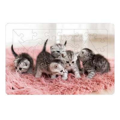 Деревянная пазл-картина Atti Puzzle Gallery: Игривые кошки - Когнитивное развитие и профилактика деменции