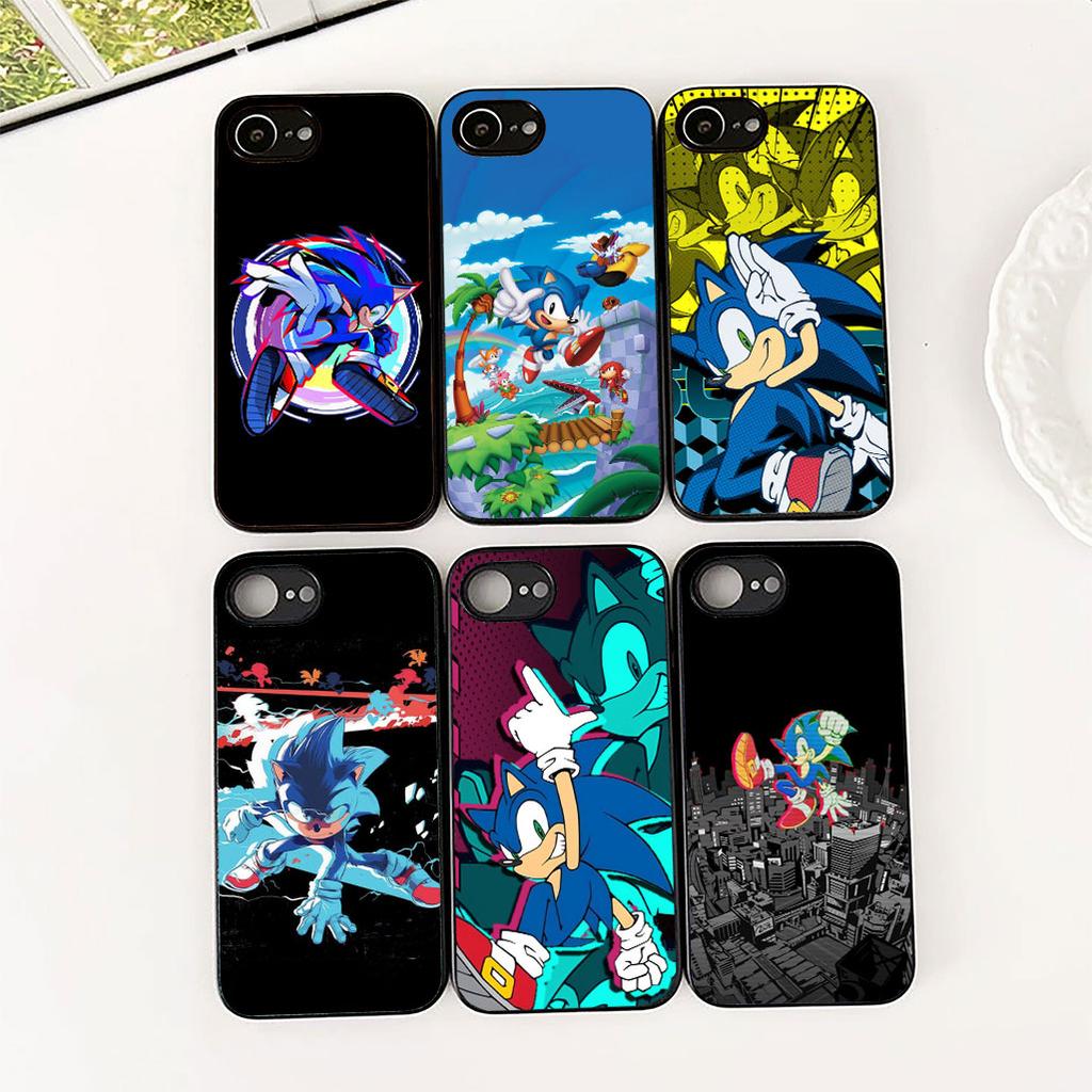 Casing for Apple iPhone 12 13 Pro Max Mini ProMax X XR Air 13Pro XS Phone Cover Protective Case S-Sonics-Anime Hedgehogs