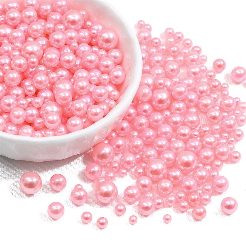 200 шт., 3-8 мм, цветные бусины из АБС-пластика, круглые искусственные жемчужные бусины для самостоятельного изготовления ювелирных изделий, украшения дома, художественный искусственный жемчуг для наполнителей ваз