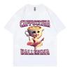 Cappuccina Ballerina Funny Italian Brainrot Meme T-shirt Fashion Aesthetic Short Sleeve T Shirt Men Women Casual Cotton T-shirts