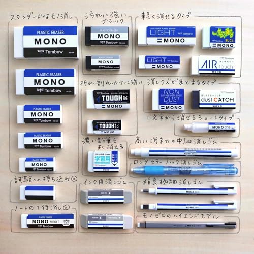 TOMBOW Ластик MONO PE01 40 штук PE-01A-40P