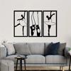 1pc Ballerina Metal Wall Art Rectangle Ballet Dancer Wall Decor Elegant Home & Room Hanging Stylish Dancer Metal Art Decoration