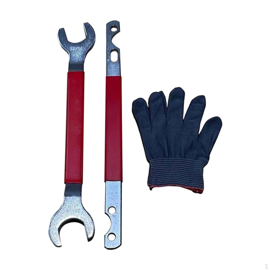 Набор из 2 ключей для муфты вентилятора, держатель шкива водяного насоса, автомобильные ручные инструменты с перчаткой легко