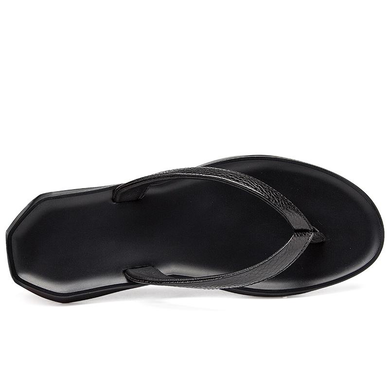 2024 Новые брендовые мужские тапочки, высококачественные летние пляжные шлепанцы, мягкие мужские удобные шлепанцы из натуральной кожи, легкая обувь для отдыха на открытом воздухе