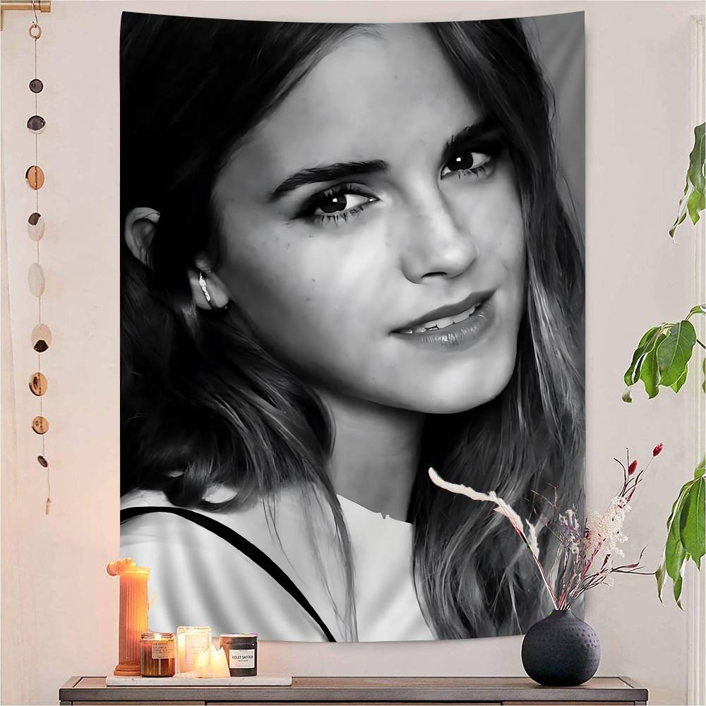 Actress Eemma Watsons Anime Colorful Tapestry Wall Hanging Bohemian Wall Tapestries Mandala Wall Art Decor