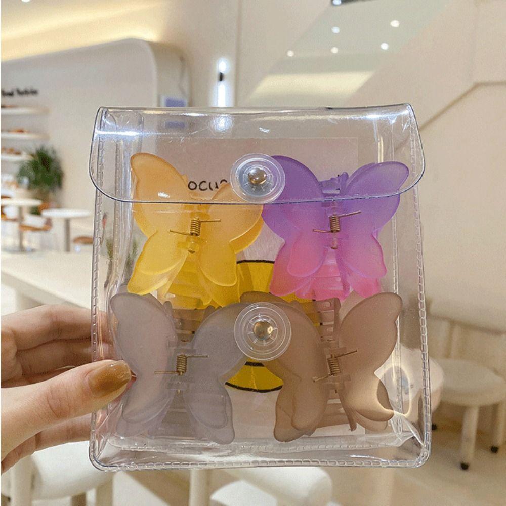 Матовый зажим для волос 'Бабочка' градиентный заколка для волос пучок зажим для волос женщины