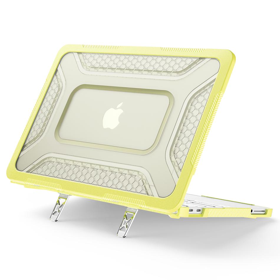 Чехол-подставка для Macbook Neo 13 дюймов A3404 2026 Сотовая текстура Корпусные чехлы Металлическая подставка Neo 13 Сумка-чехол