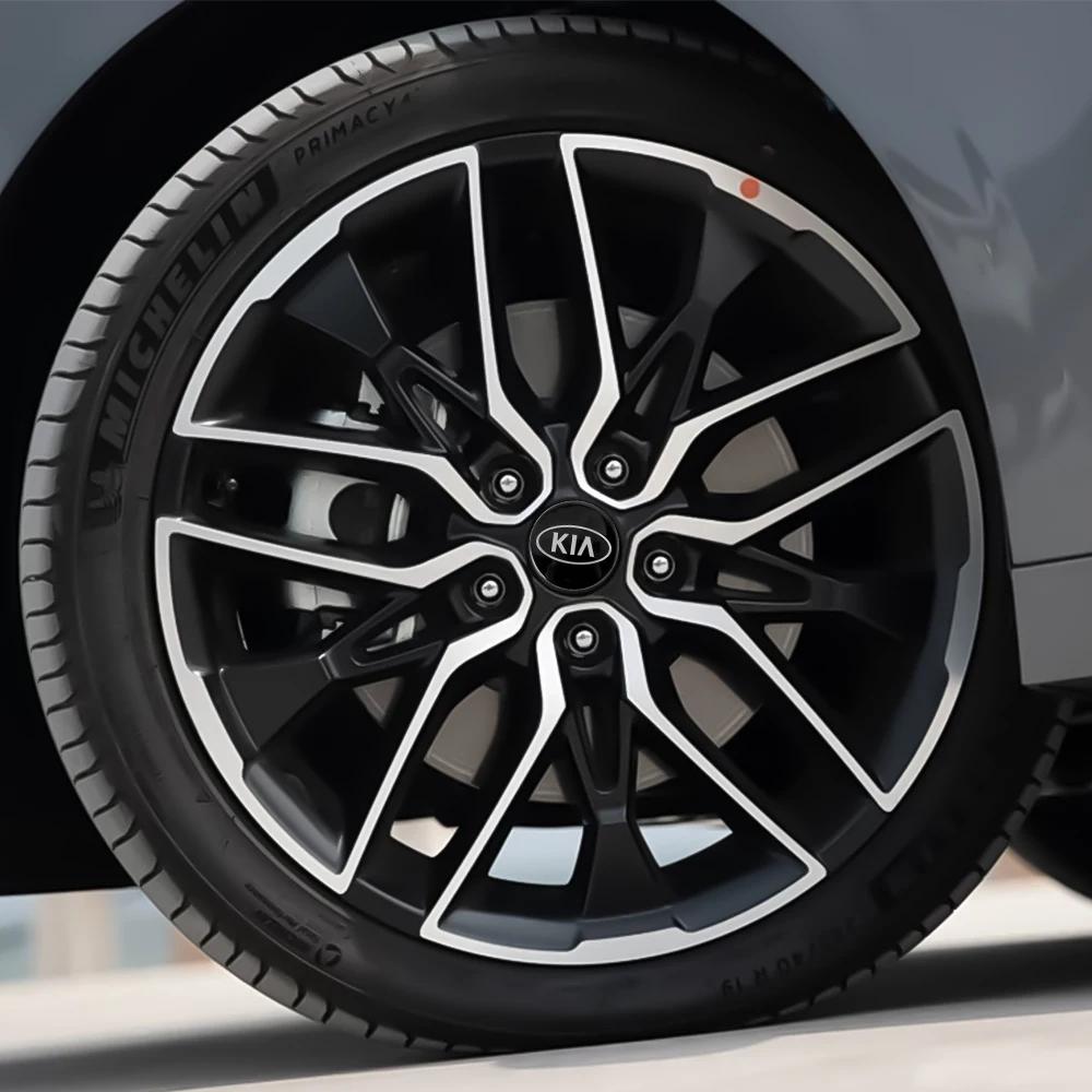 AANO1 56/65mm Car Wheel Center Hub Caps Stickers Badge Cover For Kia Sportage Morning Ceed Picanto Rio Niro Stonic Optima Forte K K5