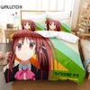 Little Busters! Bedding Set Duvet Cover Pillowcases Twin Full Queen King Boy Girl Kids Bed Linen 3D Print Anime Duvet Cover Sets