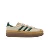 Gazelle Bold Cream Collegiate Green Женские кроссовки Кремово-белые Magic-Beige ID7056