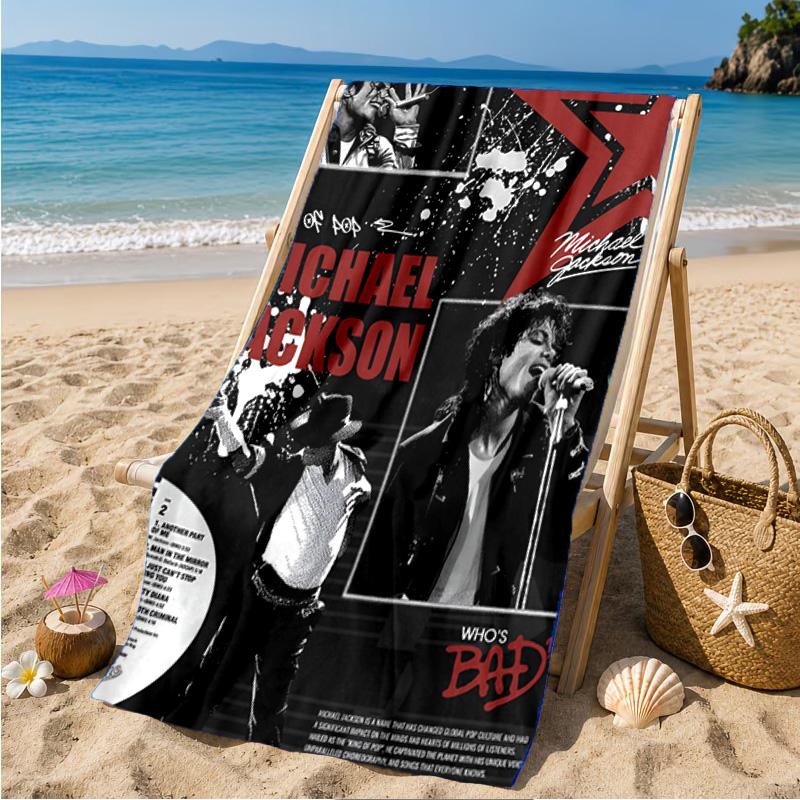 Пляжное полотенце Jackson's Thriller из микрофибры, легкое и быстросохнущее, для летнего отдыха, бассейна, подарок на день рождения