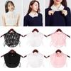 Fashion Lace Flowers Lapel Elegant Cotton Shirt Fake Collar Blouse False Collar Clothes Accessories