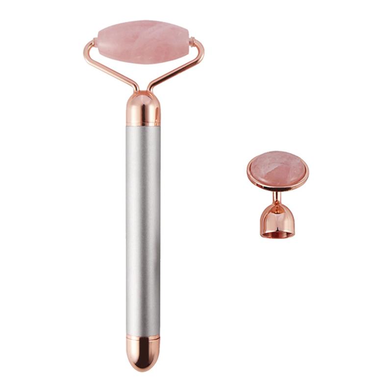 Набор из 2 предметов Роллер и Гуа Ша для лица, шеи, глаз, смола, инструмент для массажа лица, уход за здоровьем, скребок, инструменты для красоты и ухода за кожей