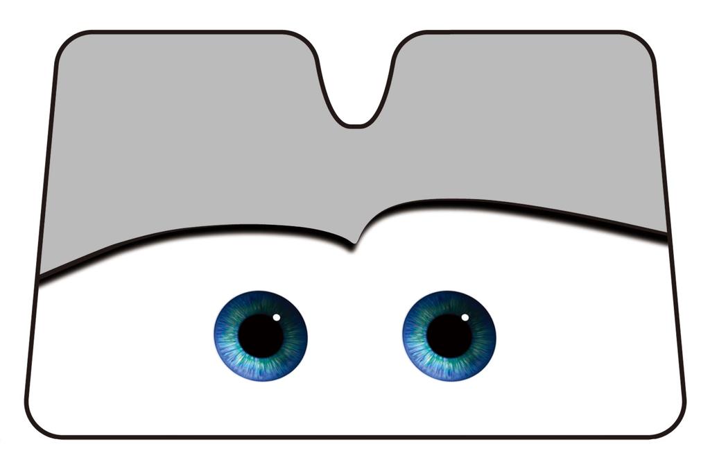 Napolex Disney Тачки Автомобильный солнцезащитный козырек на присосках Совместим с блоками Интенсивные автомобильные аксессуары DC-94, Передний, Без подстаканника, 1460x900мм, Минивэны, Серый, Хранение,