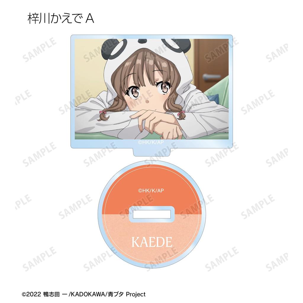 Этот глупый свин не мечтает о сэмпае-кролике. Торговые акриловые подставки со сценами. Коробка из 12 штук.