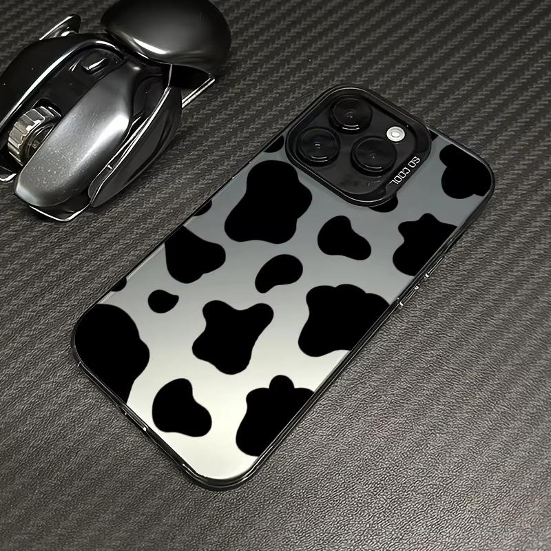Black Leopard Print Electroplate Phone Case For Samsung Galaxy S25 Ultra S24 S23 S22 S21 S20 Plus FE A15 A35 A54 A55 Hard Cove