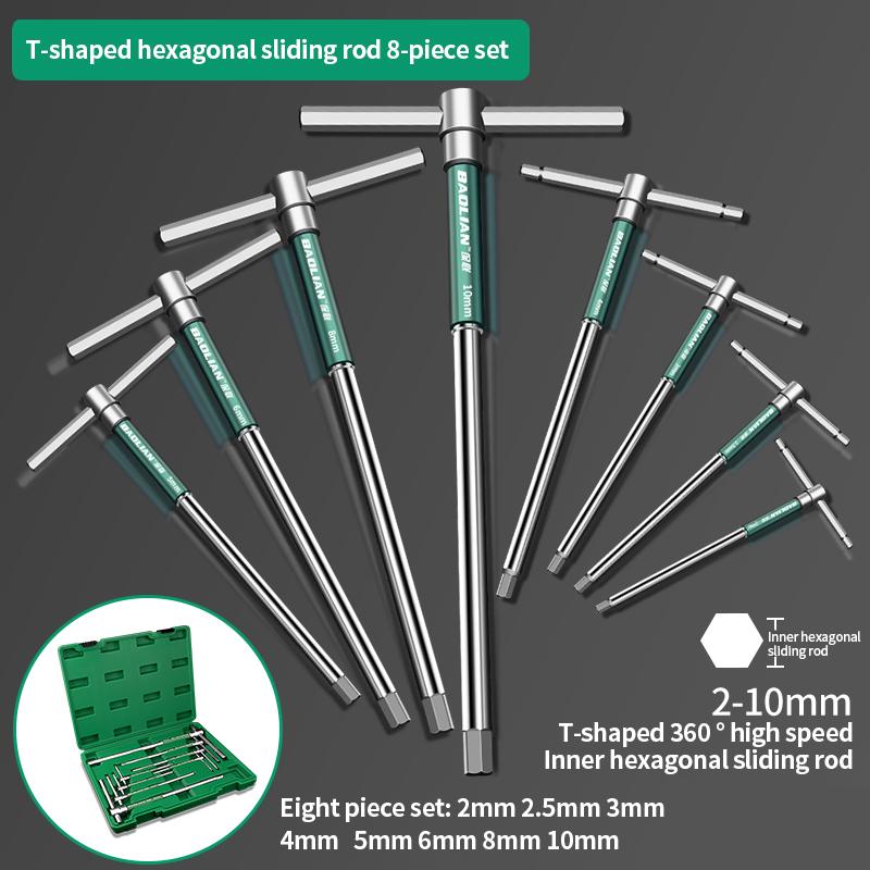T/L 2.5/3/4/5/6/8/10 мм отвертка Torx T-образный шестигранный ключ хромированный гаечный ключ Т-образный ручной инструмент удлиненный Т-образный торцевой ключ