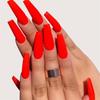 24Pcs/Set Matte Full Cover Manicure Nail Tips False Nails Ballerina Nail Coffin Fake Nail
