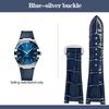 Ремешок для часов из натуральной кожи для серии Omega Constellation 131.33, ремешок 131.13, синий вырез 25x13мм 25x14мм, браслет для деловых часов