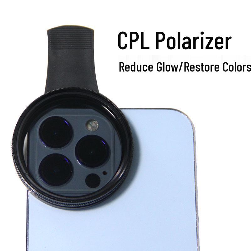 Поляризационные фильтры CPL ND для мобильных телефонов 52 мм и 67 мм для потоковой передачи в реальном времени и фотографии без бликов